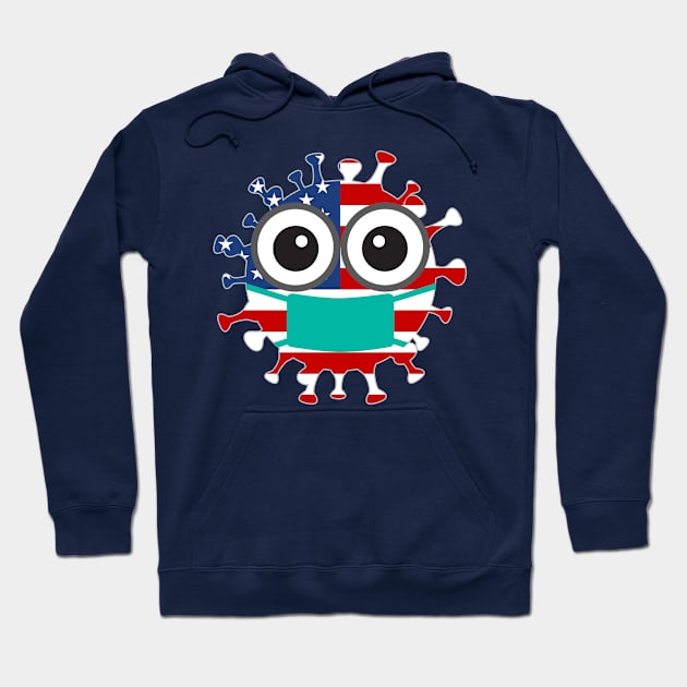 Masked America Hoodie by CasualTeesOfFashion